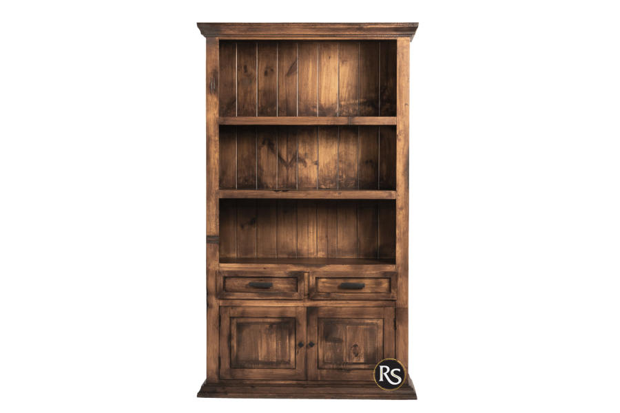 LIBRERO 2 CAJONES 2 PUERTAS FLORESVILLE