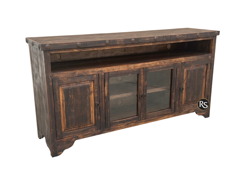 COMODA TELEVISIONERA RUSTICA 70&quot;