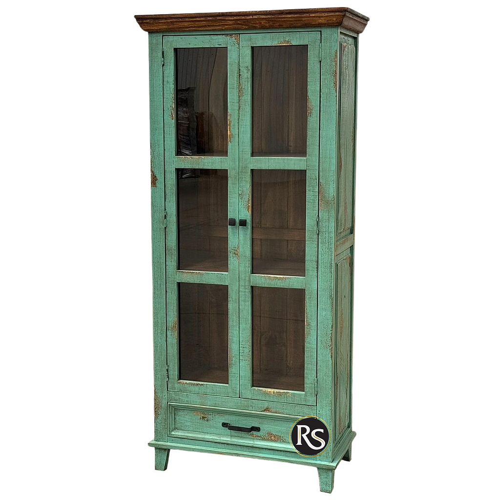 VITRINA ALTA PUERTAS CON VIDRIO