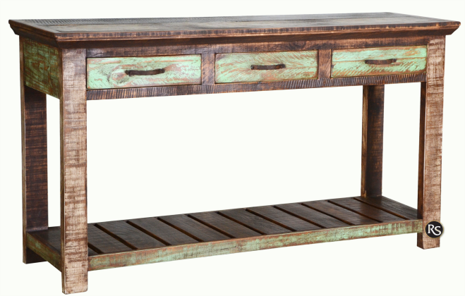 3 DRWRS SOFA TABLE 
