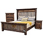 CAMA DENTON RUSTICA CON CHAPETONES K.S